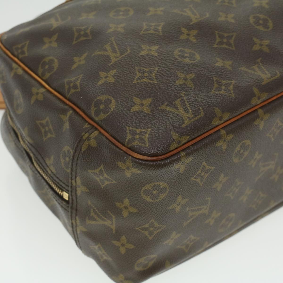 LOUIS VUITTON Monogram Deauville Hand Bag M47270 LV Auth 35806