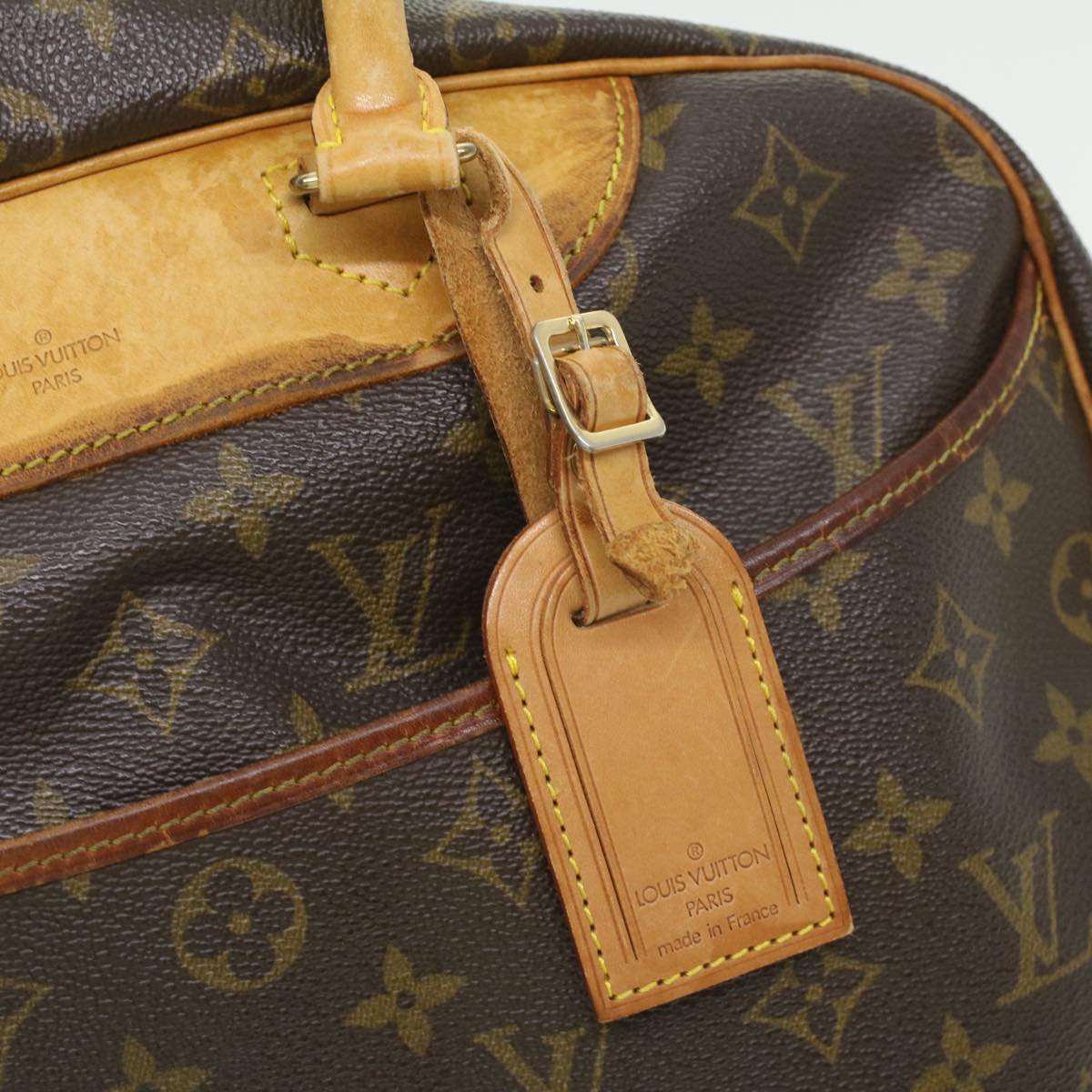 LOUIS VUITTON Monogram Deauville Hand Bag M47270 LV Auth 35806