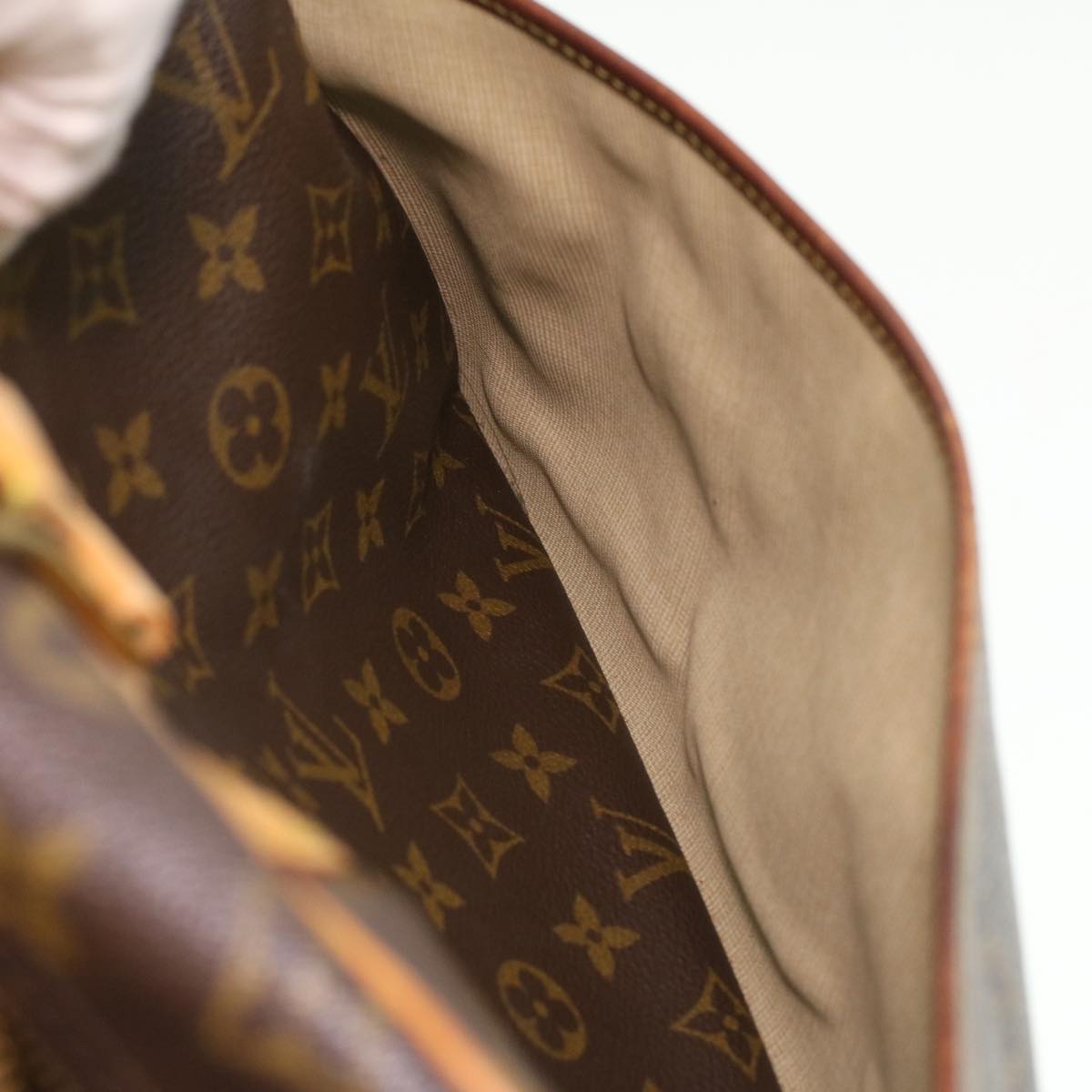 LOUIS VUITTON Monogram Deauville Hand Bag M47270 LV Auth 35806