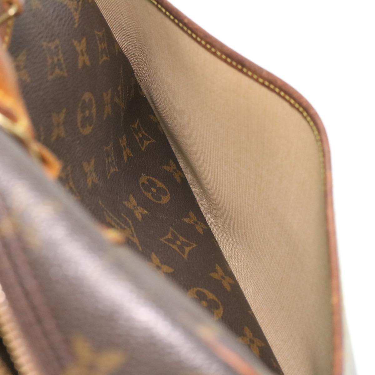 LOUIS VUITTON Monogram Deauville Hand Bag M47270 LV Auth 35807