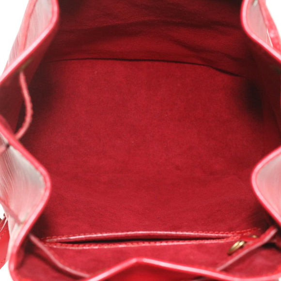 LOUIS VUITTON Epi Montsouris MM Backpack Monaco 700th Red LV Auth 36931SAV