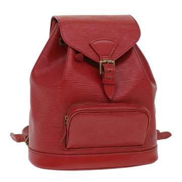 LOUIS VUITTON Epi Montsouris MM Backpack Monaco 700th Red LV Auth 36931V