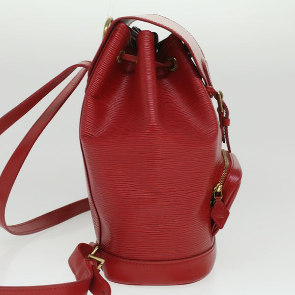 LOUIS VUITTON Epi Montsouris MM Backpack Monaco 700th Red LV Auth 36931SAV