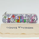 LOUIS VUITTON Monogram Comic Trousse Elizabeth Pen Case White GI0874 Auth 36985A-12