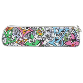 LOUIS VUITTON Monogram Comic Trousse Elizabeth Pen Case White GI0874 Auth 36985A - 0