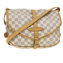 LOUIS VUITTON Damier Azur Saumur 30 Shoulder Bag N48202 LV Auth 37002V-1