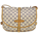 LOUIS VUITTON Damier Azur Saumur 30 Shoulder Bag N48202 LV Auth 37002V-2