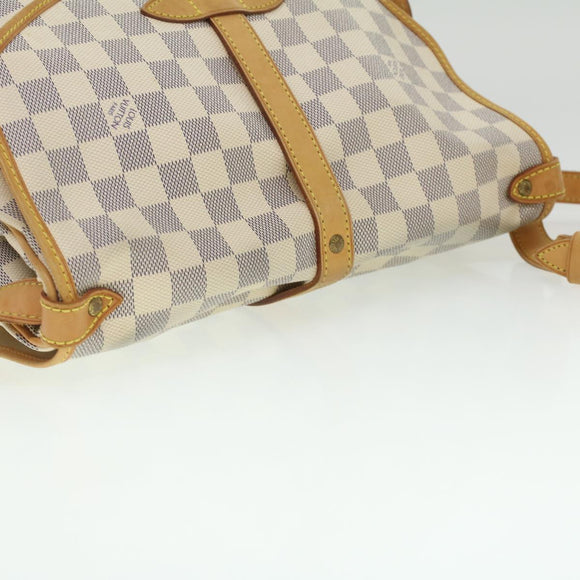 LOUIS VUITTON Damier Azur Saumur 30 Shoulder Bag N48202 LV Auth 37002V