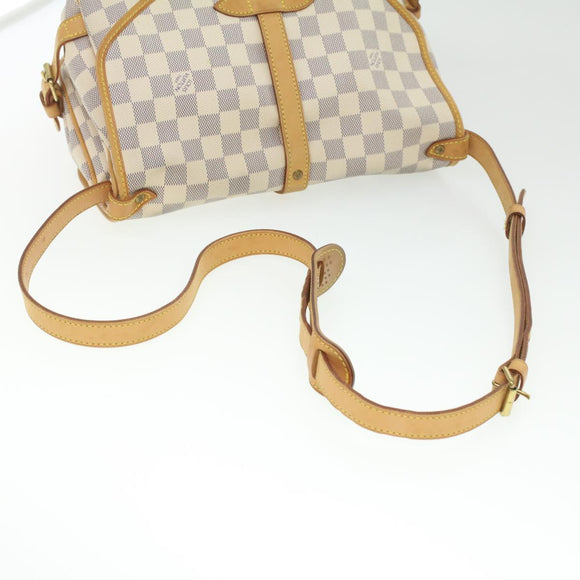 LOUIS VUITTON Damier Azur Saumur 30 Shoulder Bag N48202 LV Auth 37002V