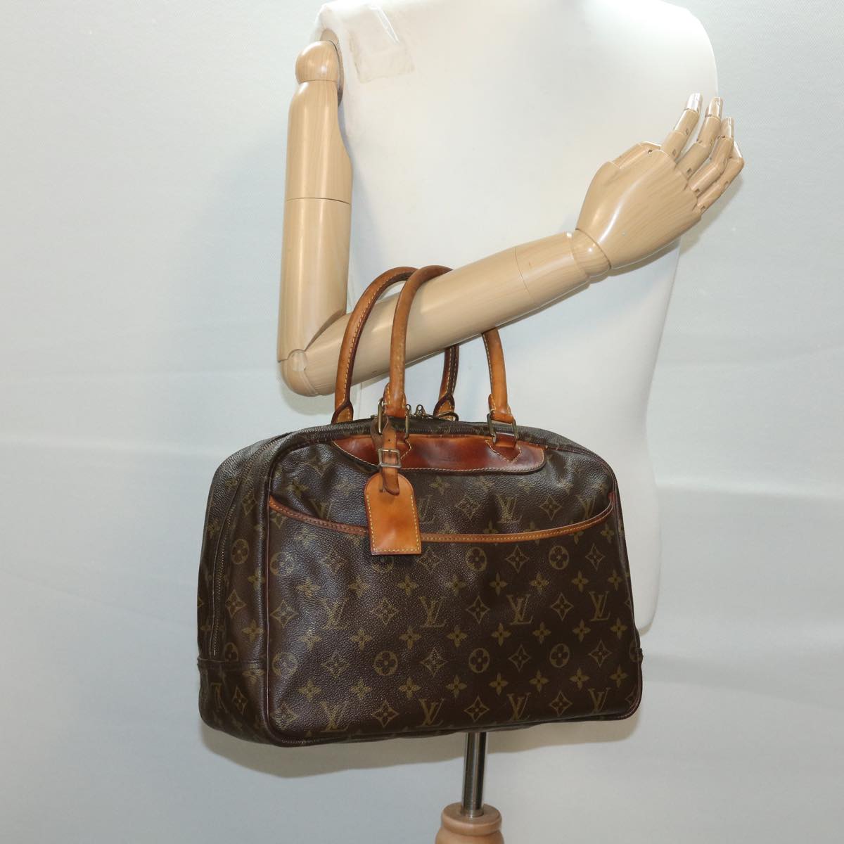 LOUIS VUITTON Monogram Deauville Hand Bag M47270 LV Auth 37877