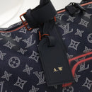 LOUIS VUITTON Monogram Ink Keepall Bandouliere 50 Bag Navy M43684 LV Auth 37879SM-18