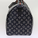 LOUIS VUITTON Monogram Ink Keepall Bandouliere 50 Bag Navy M43684 LV Auth 37879SM-3