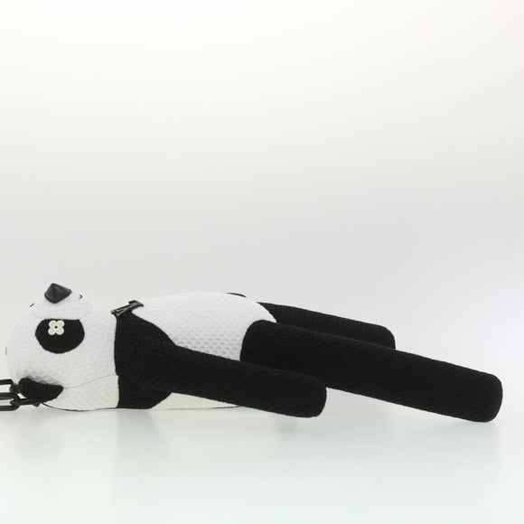 LOUIS VUITTON LV Friend Panda Bear Shoulder Bag cotton Black White M57414 37880S