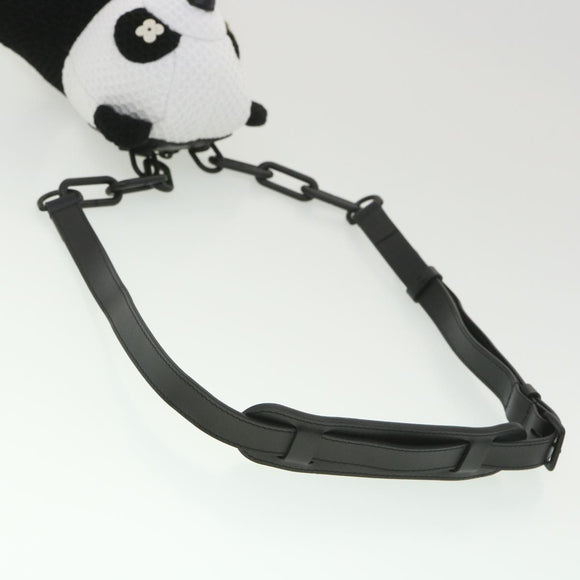 LOUIS VUITTON LV Friend Panda Bear Shoulder Bag cotton Black White M57414 37880SM