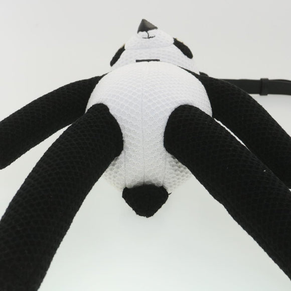 LOUIS VUITTON LV Friend Panda Bear Shoulder Bag cotton Black White M57414 37880SM