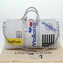 LOUIS VUITTON Monogram Keepall Bandouliere 50 Boston Bag White M44643 LV 37882S-11