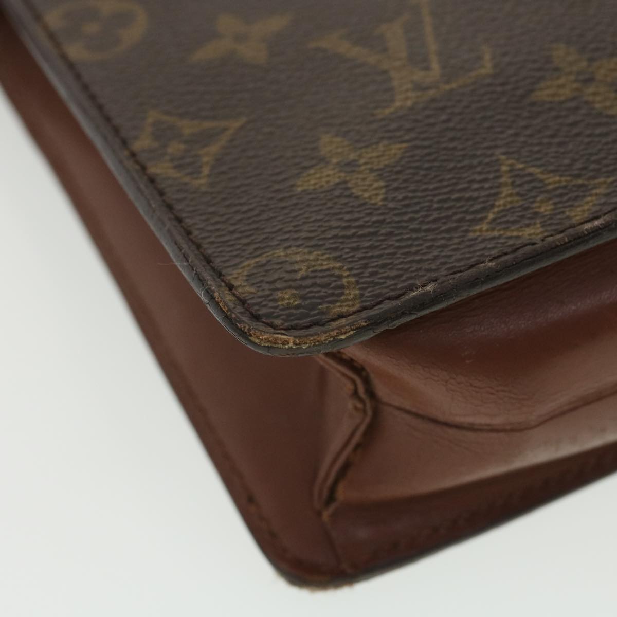 LOUIS VUITTON Monogram Pochette Homme Clutch Bag M51795 LV Auth 38017