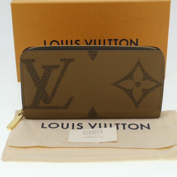 LOUIS VUITTON Monogram Giant Reverse Zippy Long Wallet M69353 LV Auth 38075M