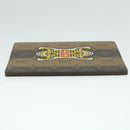 LOUIS VUITTON Stripe NIGO Quverture Carnet Cover Brown Black GI0720 Auth 38082S-5