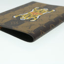 LOUIS VUITTON Stripe NIGO Quverture Carnet Cover Brown Black GI0720 Auth 38082SM-15