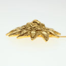 CHANEL Brooch metal Gold CC Auth 38119-5