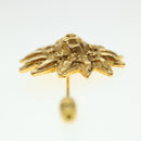CHANEL Brooch metal Gold CC Auth 38119-8