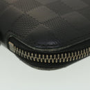 LOUIS VUITTON Damier Infini Atoll Travel Case Black N41380 LV Auth 38142-16