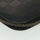 LOUIS VUITTON Damier Infini Atoll Travel Case Black N41380 LV Auth 38142-17