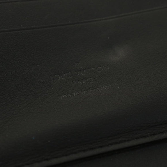 LOUIS VUITTON Damier Infini Atoll Travel Case Black N41380 LV Auth 38142