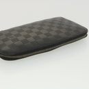 LOUIS VUITTON Damier Infini Atoll Travel Case Black N41380 LV Auth 38142-5
