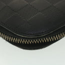 LOUIS VUITTON Damier Infini Atoll Travel Case Black N41380 LV Auth 38142-15
