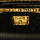 CHANEL Clutch Bag Metallic Leather Gold A82164 CC Auth 38172SAV-17
