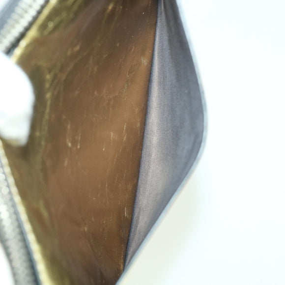 CHANEL Clutch Bag Metallic Leather Gold A82164 CC Auth 38172SAV