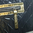 CHANEL Clutch Bag Metallic Leather Gold A82164 CC Auth 38172SAV-20