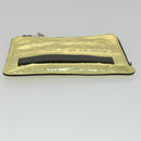 CHANEL Clutch Bag Metallic Leather Gold A82164 CC Auth 38172AV-5