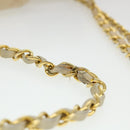 CHANEL Chain Shoulder Bag Lamb Skin Beige CC Auth 38451-9