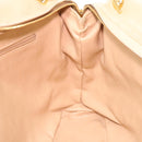 CHANEL Chain Shoulder Bag Lamb Skin Beige CC Auth 38451-22