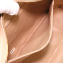 CHANEL Chain Shoulder Bag Lamb Skin Beige CC Auth 38451-23