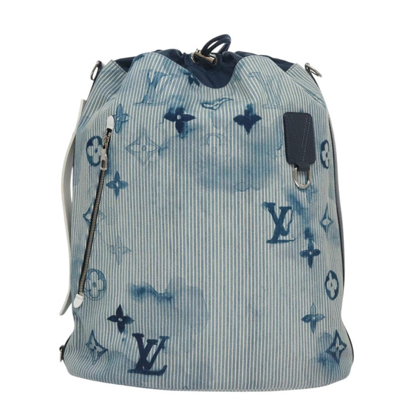 LOUIS VUITTON Monogram Watercolor Sakmaran GM Bag Blue M57838 LV Auth 38553A