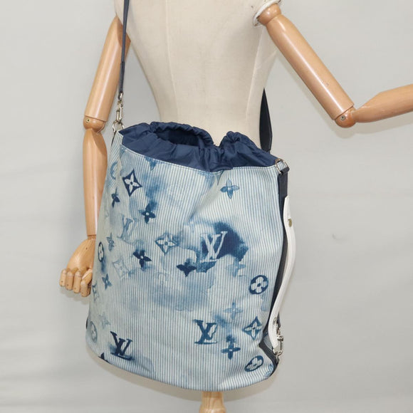 LOUIS VUITTON Monogram Watercolor Sakmaran GM Bag Blue M57838 LV Auth 38553A