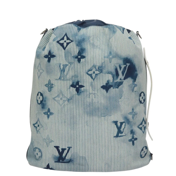 LOUIS VUITTON Monogram Watercolor Sakmaran GM Bag Blue M57838 LV Auth 38553A