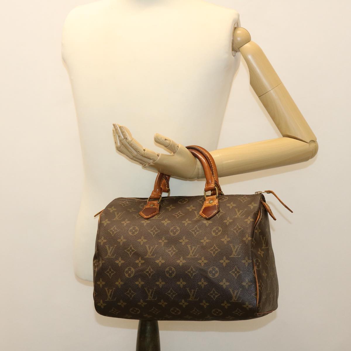 LOUIS VUITTON Monogram Speedy 30 Hand Bag M41526 LV Auth 38616