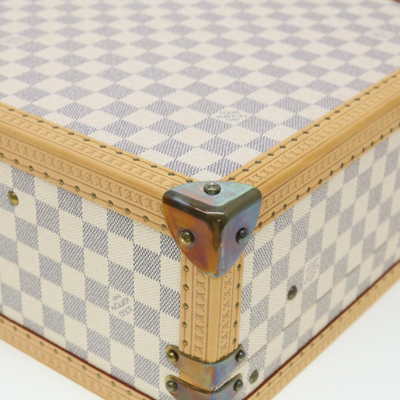 LOUIS VUITTON Damier Azur Cotteville 45 Trunk SPO LV Auth 38808SM
