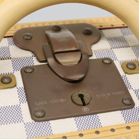 LOUIS VUITTON Damier Azur Cotteville 45 Trunk SPO LV Auth 38808SM