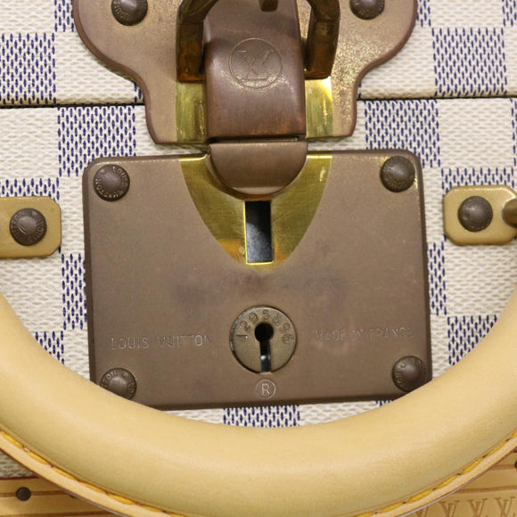 LOUIS VUITTON Damier Azur Cotteville 45 Trunk SPO LV Auth 38808SM