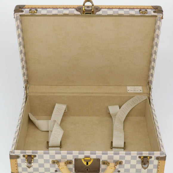 LOUIS VUITTON Damier Azur Cotteville 45 Trunk SPO LV Auth 38808SM