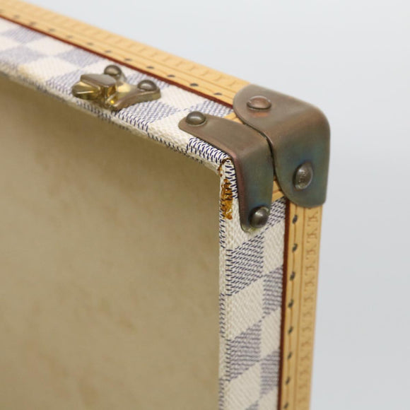 LOUIS VUITTON Damier Azur Cotteville 45 Trunk SPO LV Auth 38808SM