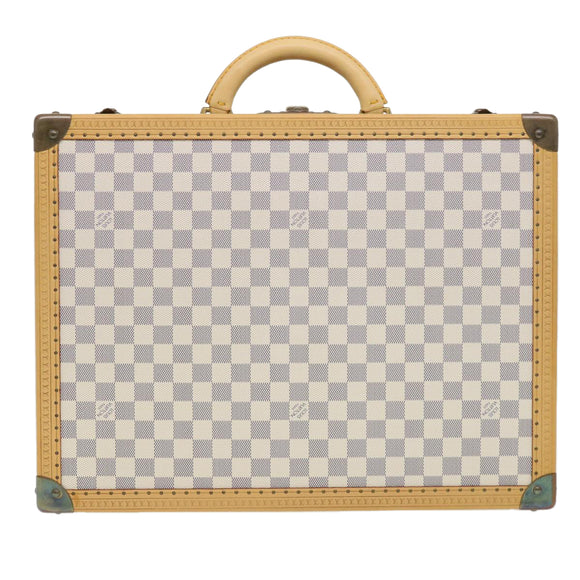 LOUIS VUITTON Damier Azur Cotteville 45 Trunk SPO LV Auth 38808SM