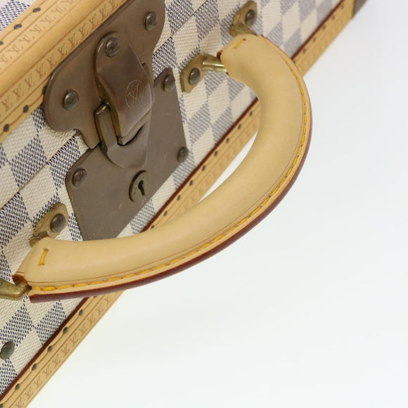 LOUIS VUITTON Damier Azur Cotteville 45 Trunk SPO LV Auth 38808SM