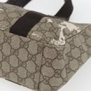 GUCCI GG Supreme Hand Bag PVC Leather Beige 141976 Auth 38817-10
